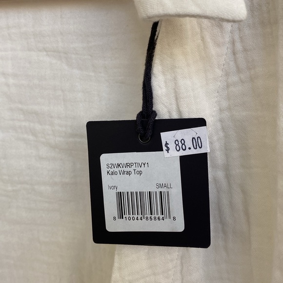 The Normal Brand Kalo Wrap Top in Ivory - Picture 5 of 15